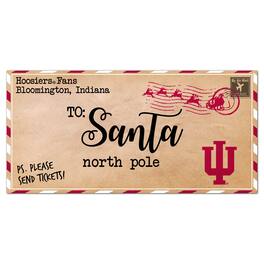 Fan Creations - Indiana Hoosiers 6'' x 12'' Letter to Santa Sign - Multicolor