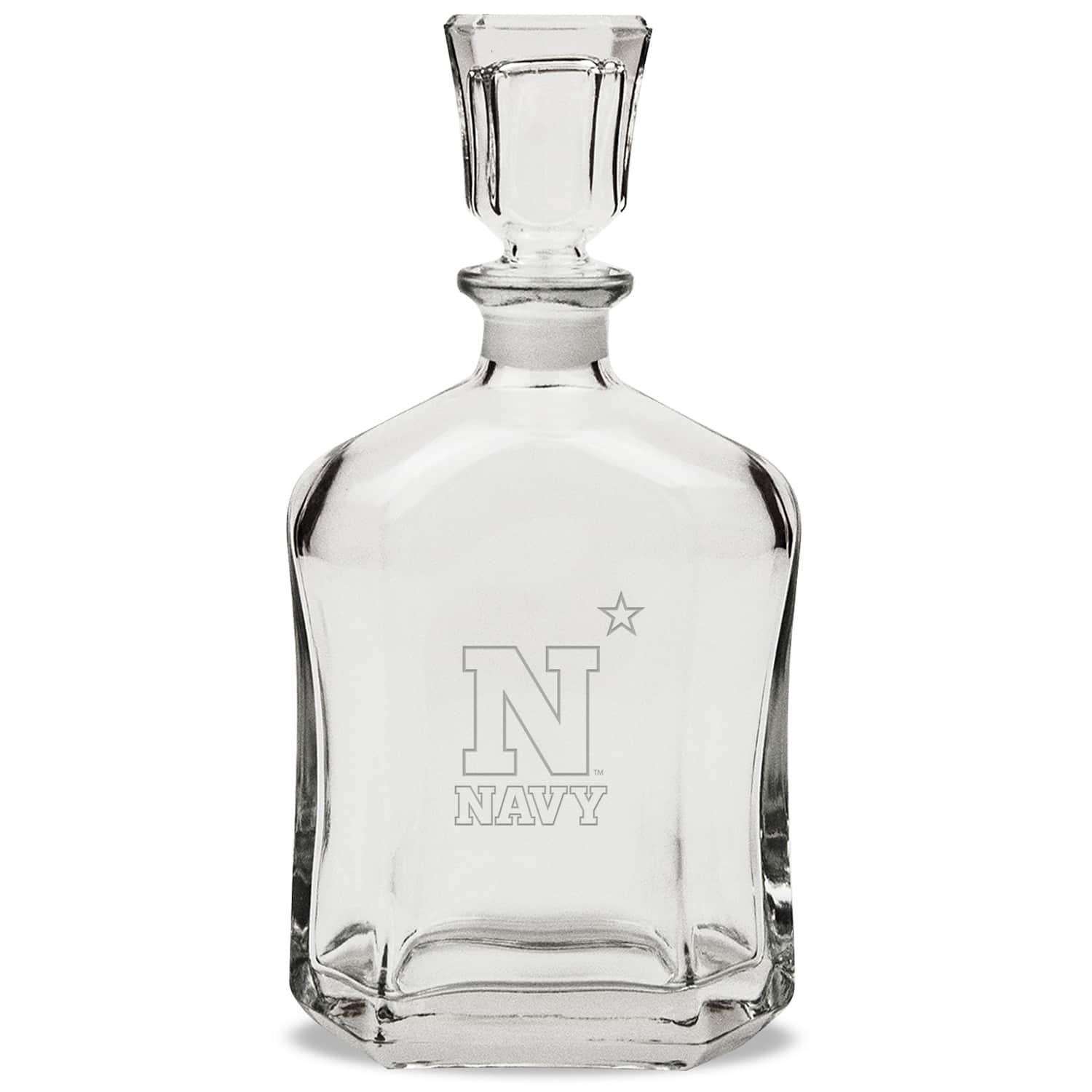 Photos - Glass NAVY Jardine -  Midshipmen 23.75oz. Crystal Whiskey Decanter - Multicolor 