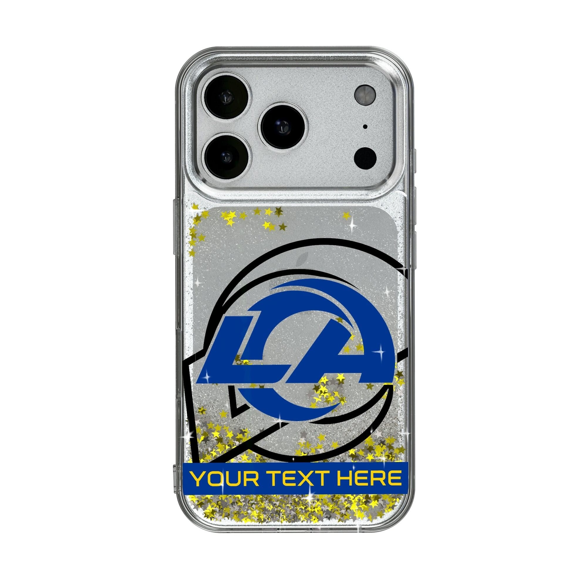 Keyscaper - NFL - Los Angeles Rams Personalized Tilt Design iPhone Glitter Phone Case - 15 - Multicolor price history on PriceWatchPro