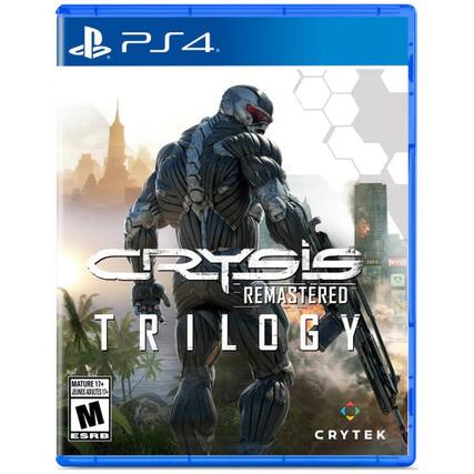 PS4
Crysis Remastered Trilogy
Mature 17+
ESRB M
Crytek - M (Mature 17+)