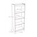 Alt View 13. CorLiving - Hawthorne Collection 4 Shelf Floor-Standing Bookcase - White.
