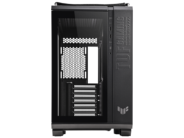 ASUS - TUF GT502 Black ATX Mid-Tower Case with RGB Button, USB-C, 2x USB 3.0, Dual GPU Mount, 360/280mm Radiator - Black