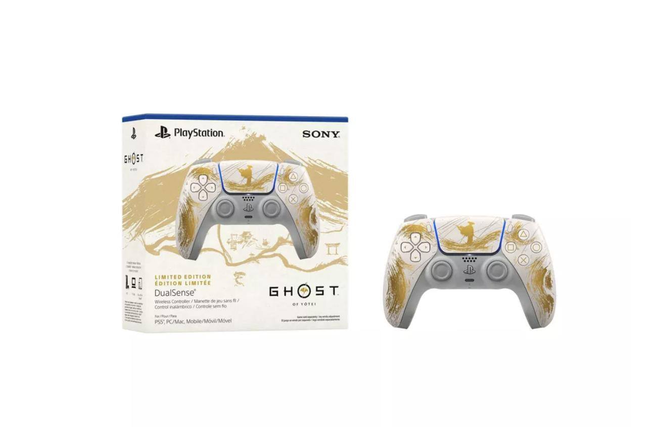 PlayStation SONY 6H H HOST 5T x X LIMITED EDITION DualSense Wireless Controller 1 Manette de jeu sans fil / Control inalámbrico / Controle sem fio GH GHOST OF YOTEI For PS5 PC/Mac, Mobile/Movil/Movel