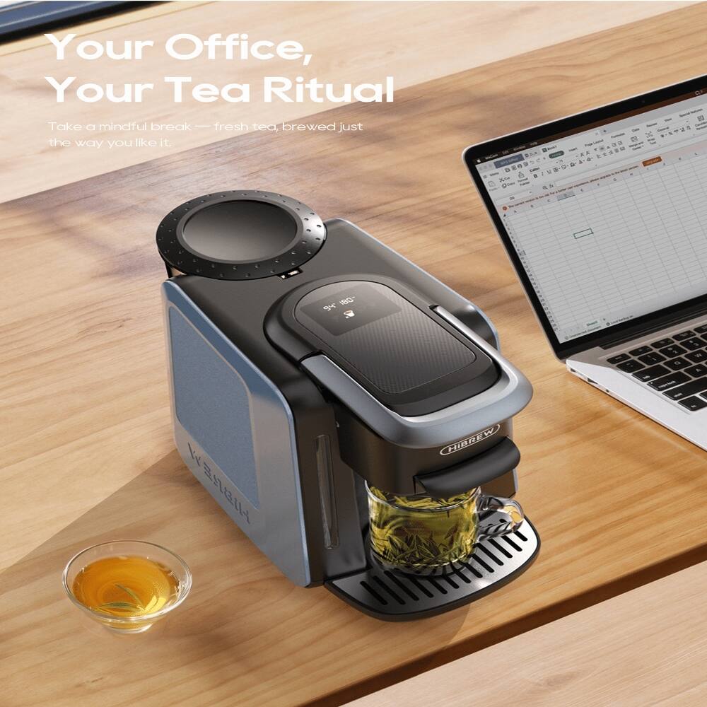 Your Office, Your Tea Ritual  
Take a mindful break — fresh tea, brewed just the way you like it