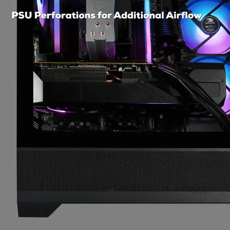 PSU Perforations for Additional Airflow