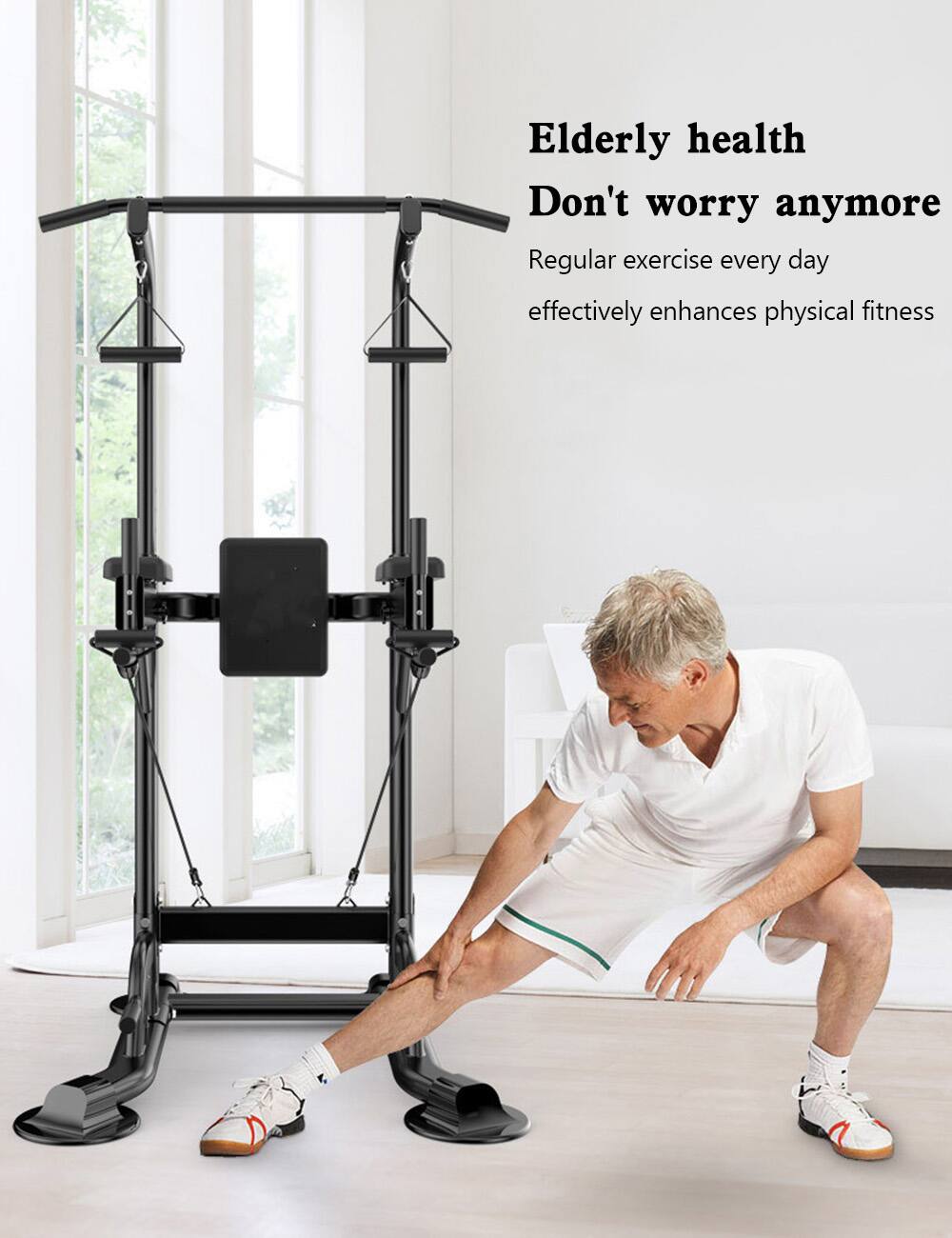 Elderly health  
Don't worry anymore  

Regular exercise every day  
effectively enhances physical fitness