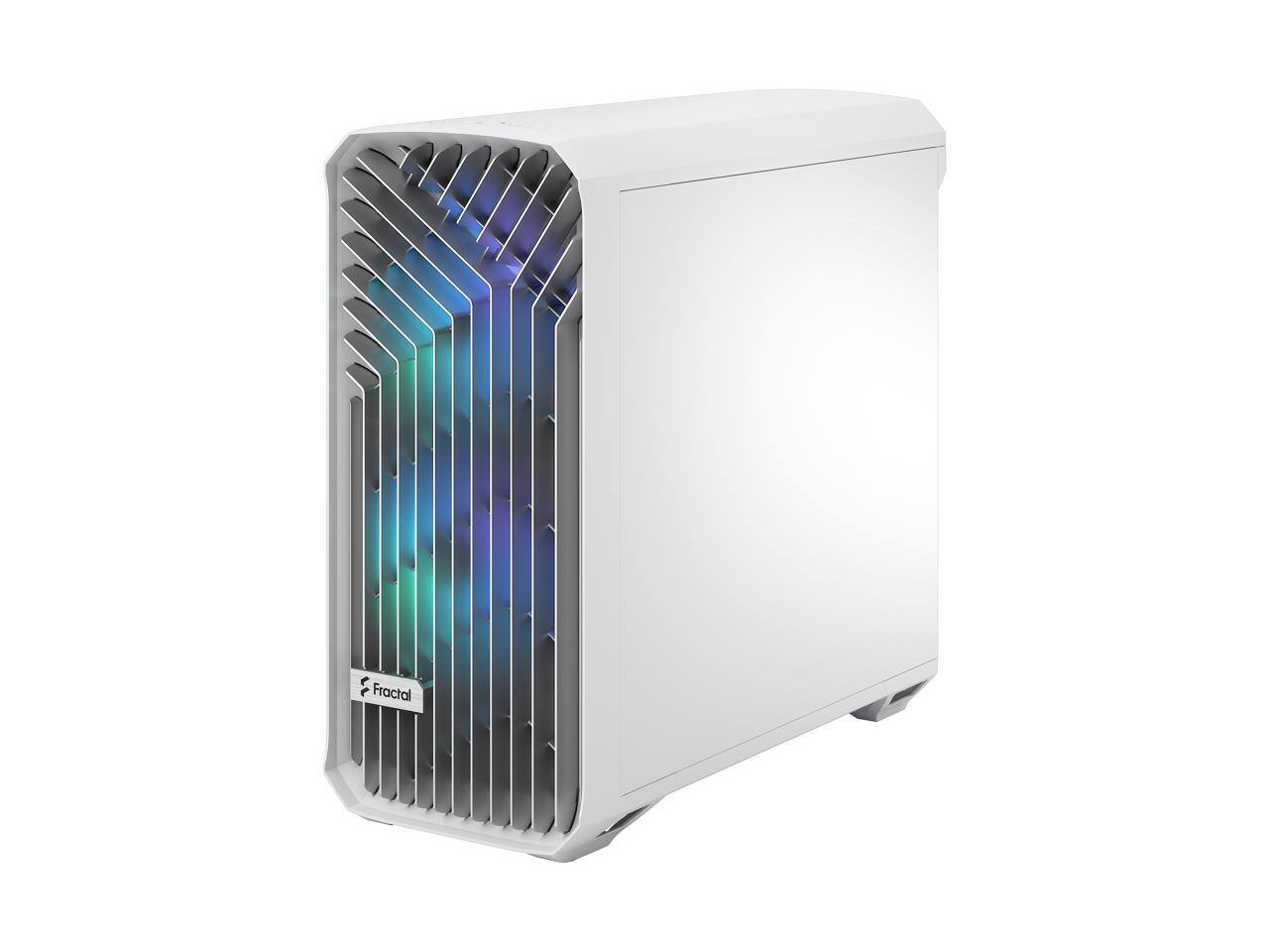 Alt View 10. Fractal Design - Fractal Design Torrent RGB White E-ATX Tempered Glass Window High-Airflow Mid Tower Computer Case - White.
