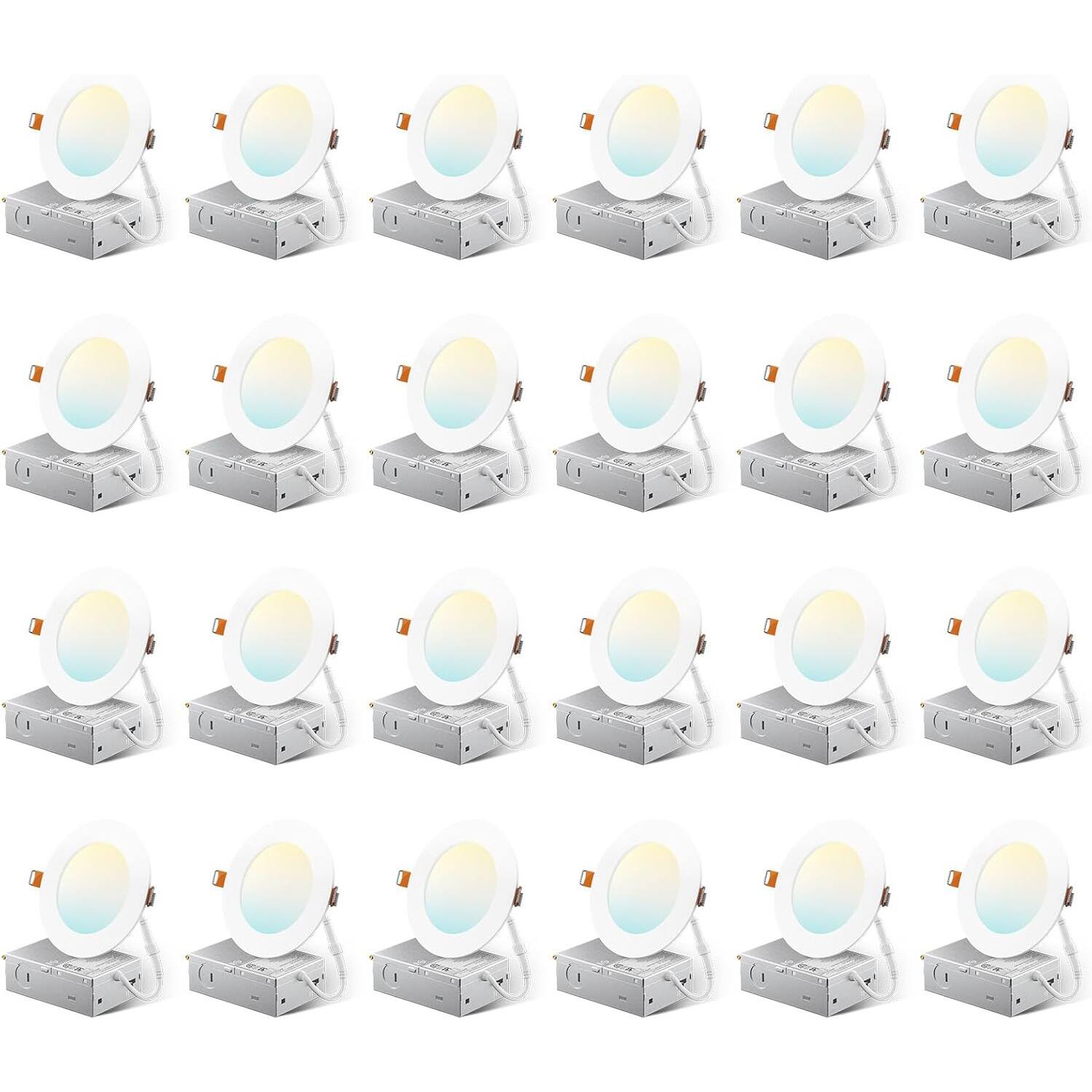 DAYBETTER 4 in. 5CCT Dimmable Ultra Thin Integrated LED Recessed with ...