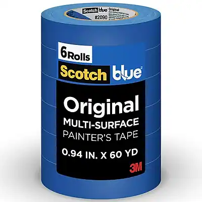 Scotch Blue Original #2090
6 Rolls
Scotch Blue Original
Multi-Surface Painter's Tape
0.94 in. x 60 yd
3M