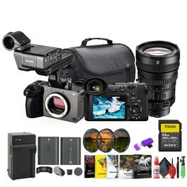 Sony - FX2 Cinema Camera Kit w/ XLR Handle – Dual XLR Audio, Full-Frame 4K + More