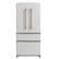 Front. Forno Appliances - Luigi 18 Cu. Ft. Counter-Depth French Door Refrigerator with Antique Brass Handles - White.