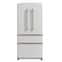 Forno Appliances - Luigi 18 Cu. Ft. French Door Refrigerator with Antique Brass Handles - White