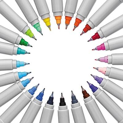 Alt View 8. Sharpie - Glam Pop Permanent Markers, Ultra Fine Tip, 24/Pack - Assorted.