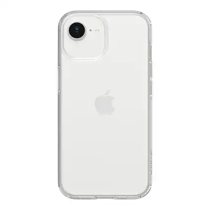 Front. Insignia™ - Hard-Shell Case for iPhone 17e/16e/15/14/13 - Clear.