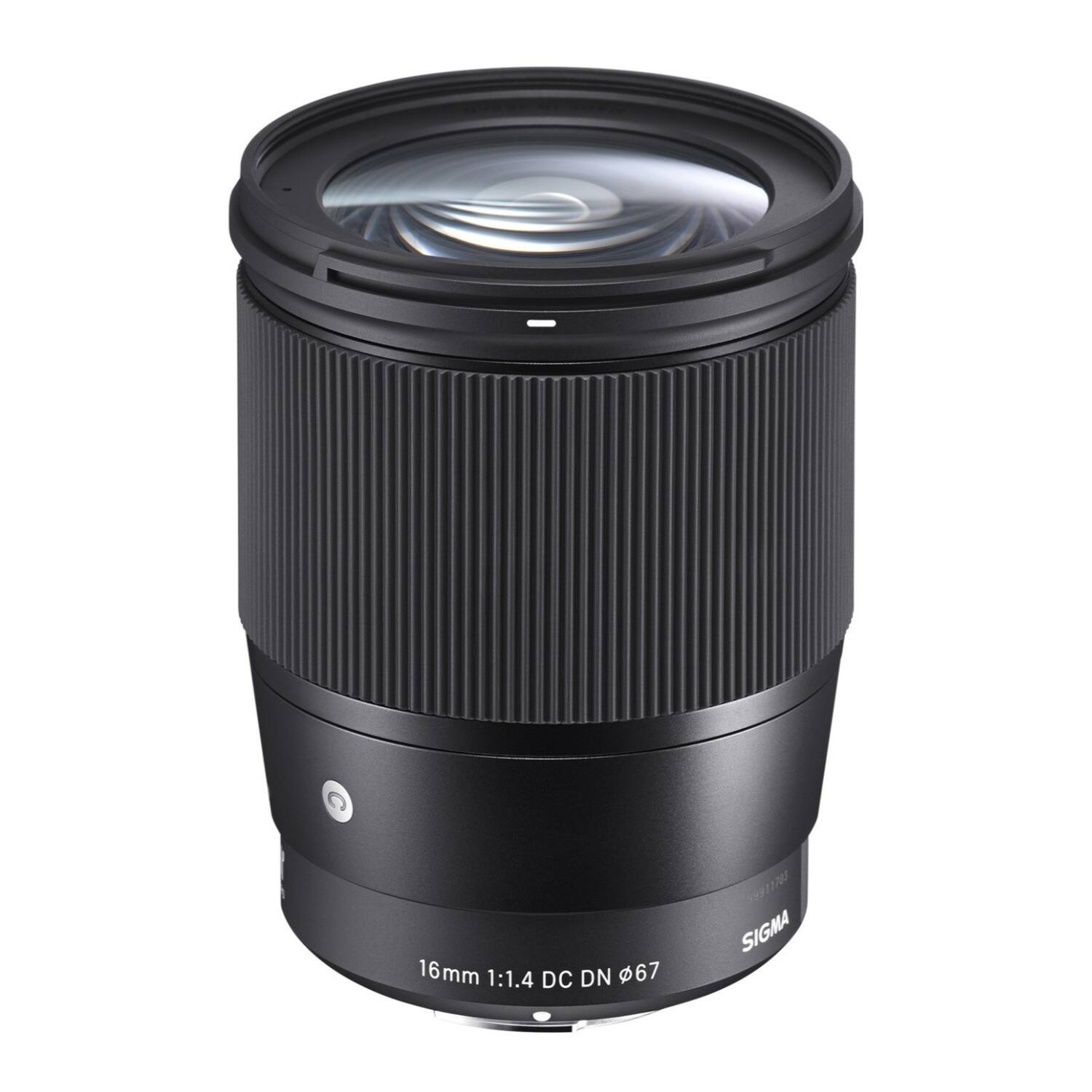 Sigma 16mm f/1.4 DC DN Contemporary Lens for Canon EF M with 64GB