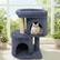 Alt View 4. Costway - Costway 26" Small Cat Tree with Large Padded Plush Perch, 2 Condos, Sisal Scratching Posts.