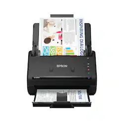Epson - WorkForce ES-400 II Duplex Desktop Document Scanner - Black - Front_Zoom