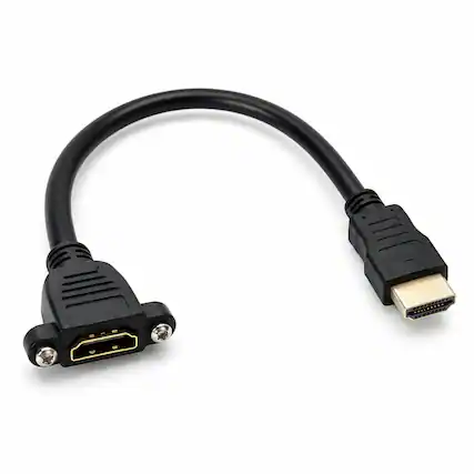 Front. Sanoxy - HDMI Extension Cable, Male to Female Extender Wire Cord 3 feet - Black.