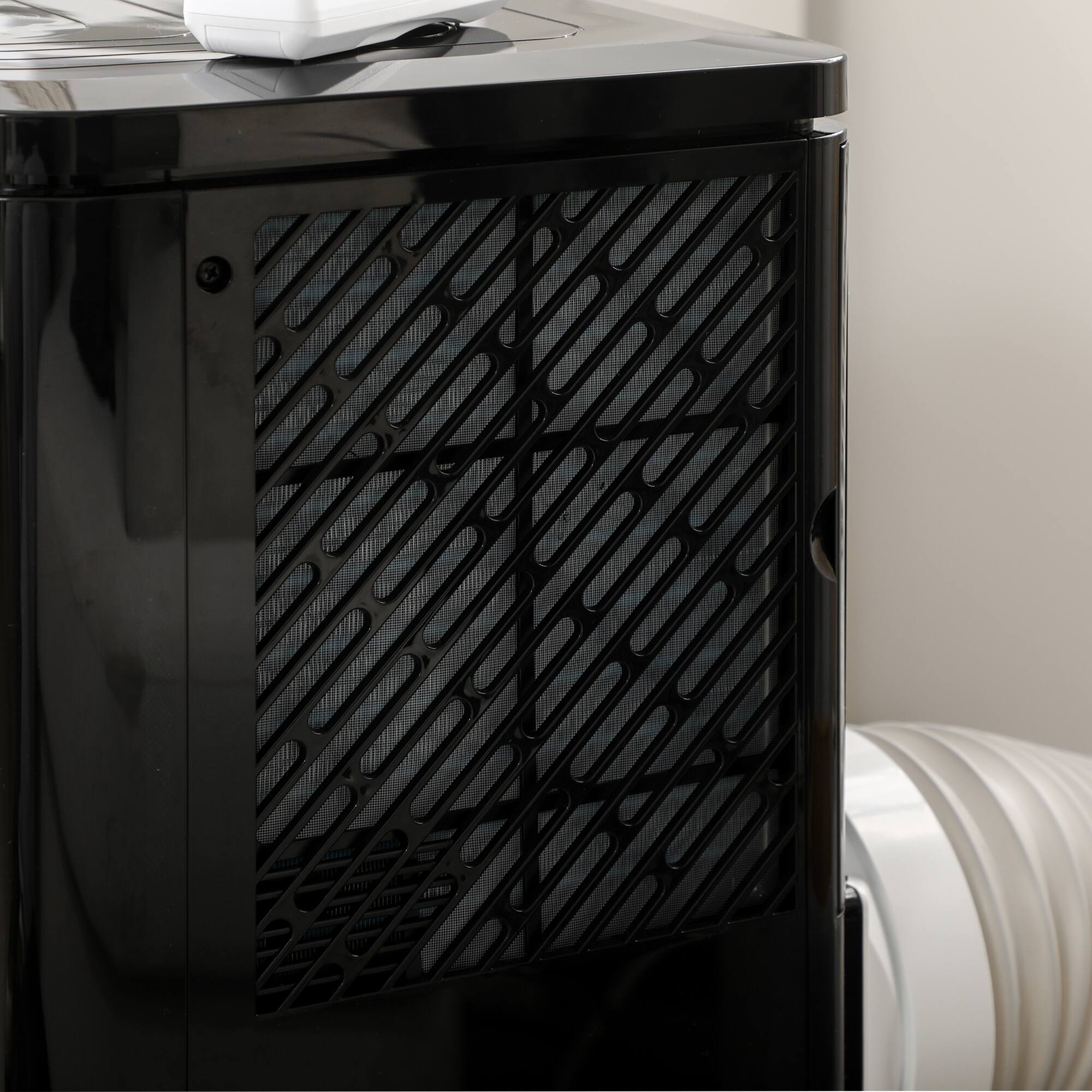 Alt View 8. Homcom - 8,000 BTU Portable Air Conditioner Fan w/ Remote for Rooms Up to 344 Sq. Ft. - Black.