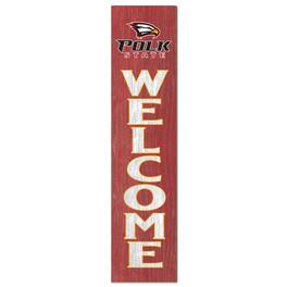 Jardine - Polk State College Eagles 12" x 48" Welcome Outdoor Leaner - Red