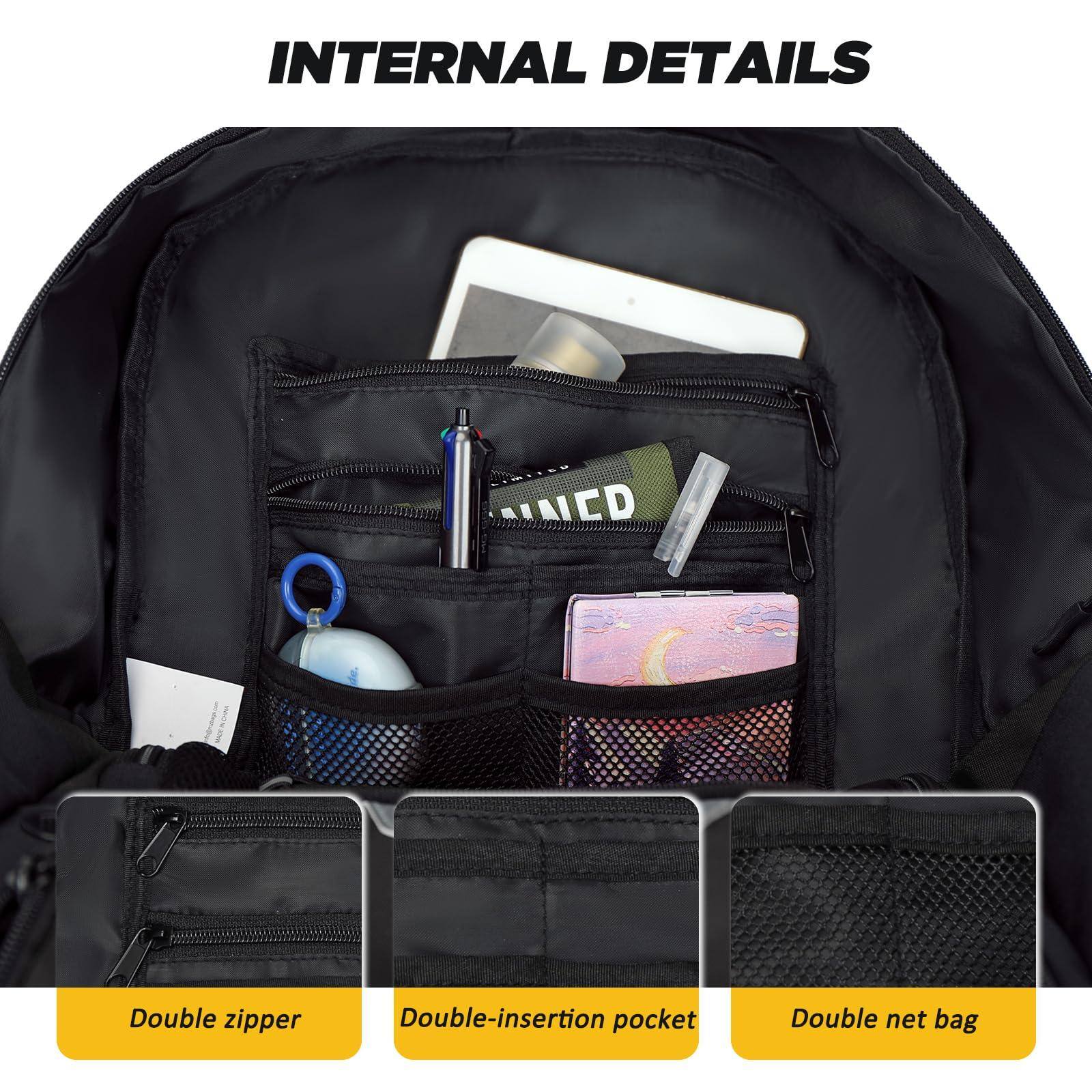 Alt View 1. Stamp n Camp - Soccer Bag  Basketball With Ball Compartment & Shoe Large Backpack For Gym,football - black.