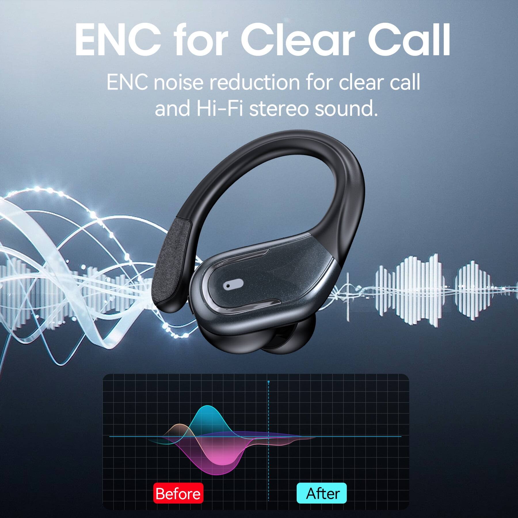 ENC for Clear Call  
ENC noise reduction for clear call and Hi-Fi stereo sound.  

Before  
After