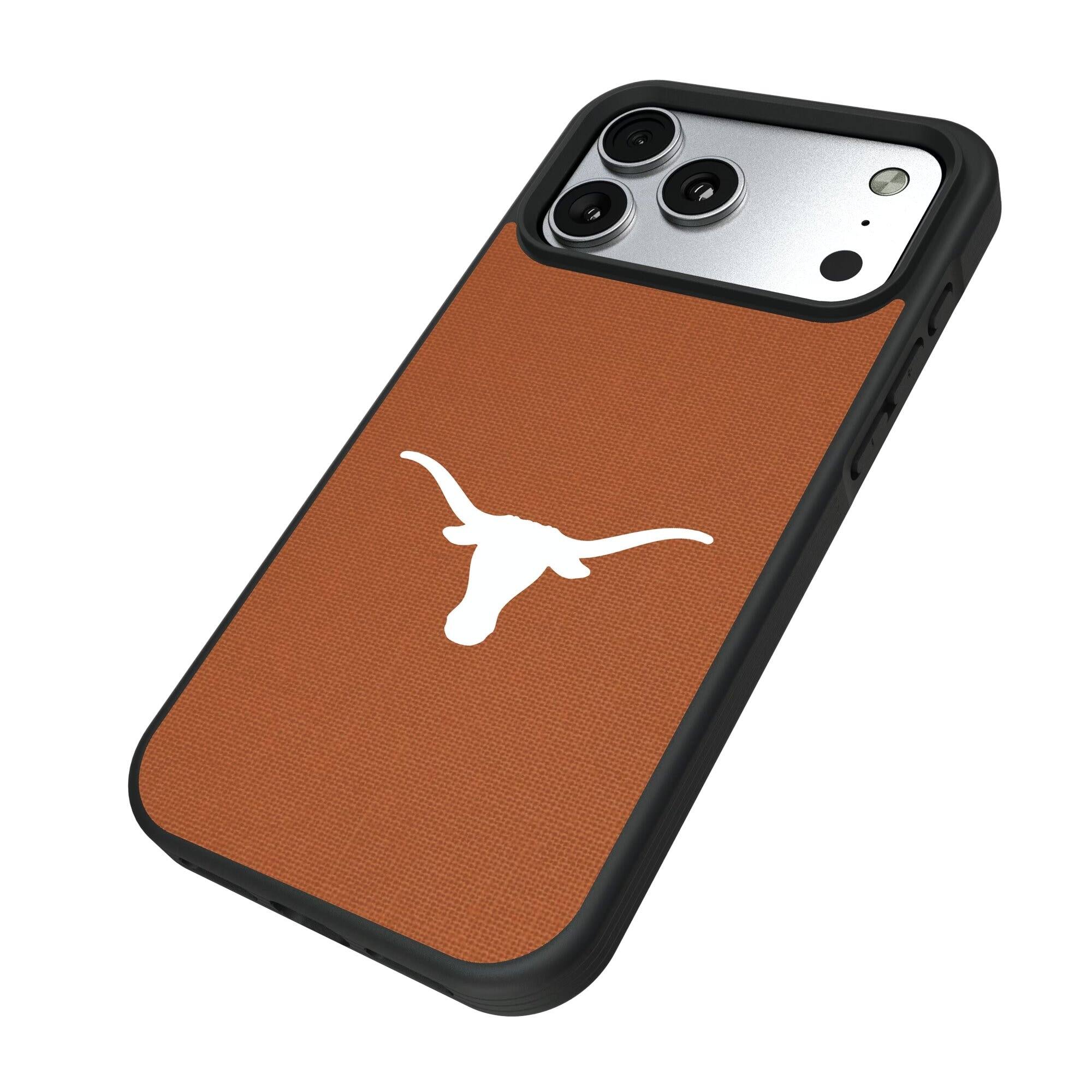 Alt View 1. Keyscaper - Texas Longhorns iPhone Solid Design Bump Case - 13 mini - Multicolor.