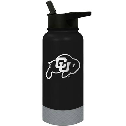 Front. Great American Products - Colorado Buffaloes 32oz. Logo Thirst Hydration Water Bottle - Multicolor.