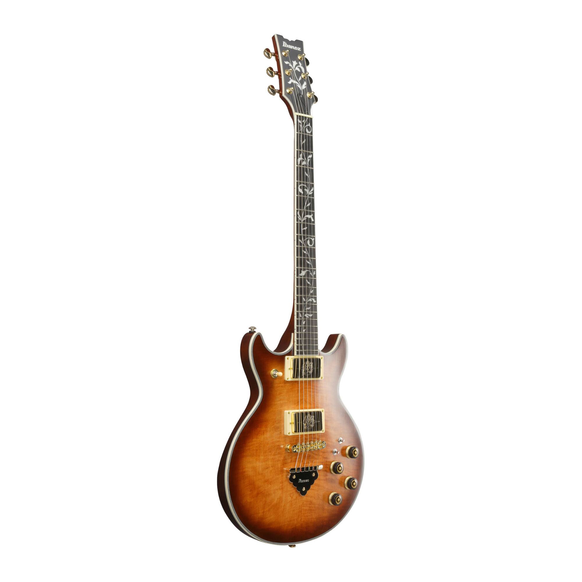 Left. Ibanez - Ibanez AR625FMSPCML Standard 6str Electric Guitar - Caramel Burst Low Gloss.