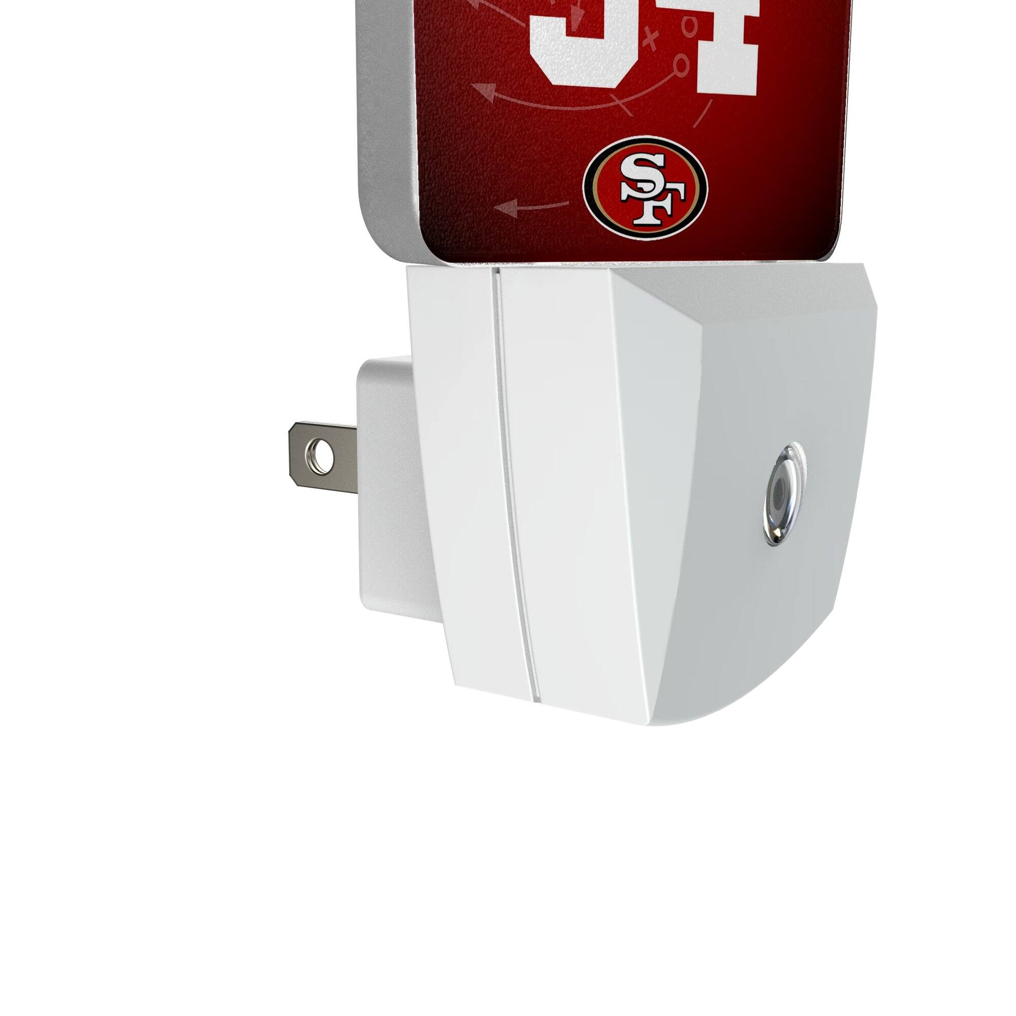 Alt View 2. Keyscaper - Fred Warner San Francisco 49ers Nightlight 2-Pack - Multicolor.