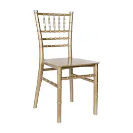 Flash Furniture - HERCULES Child Size Chiavari Chair – Durable Resin Kids Chair for Weddings, Parties & Everyday Use - Gold