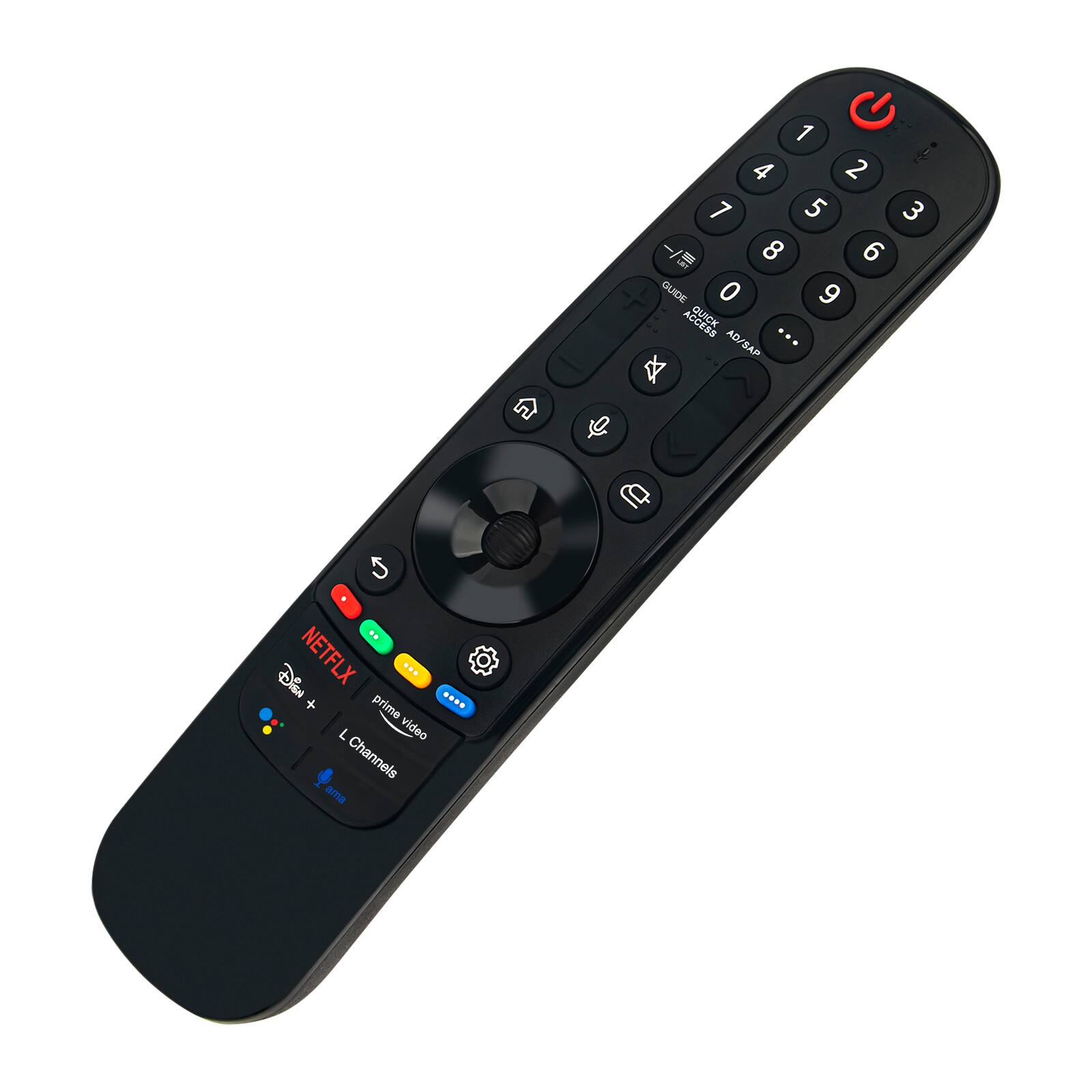 1 4 2 7 5 3 8 6 0 9 QLACK AB/SAP J t .. DisN NETFLX ... + prime .... L video Channels ama