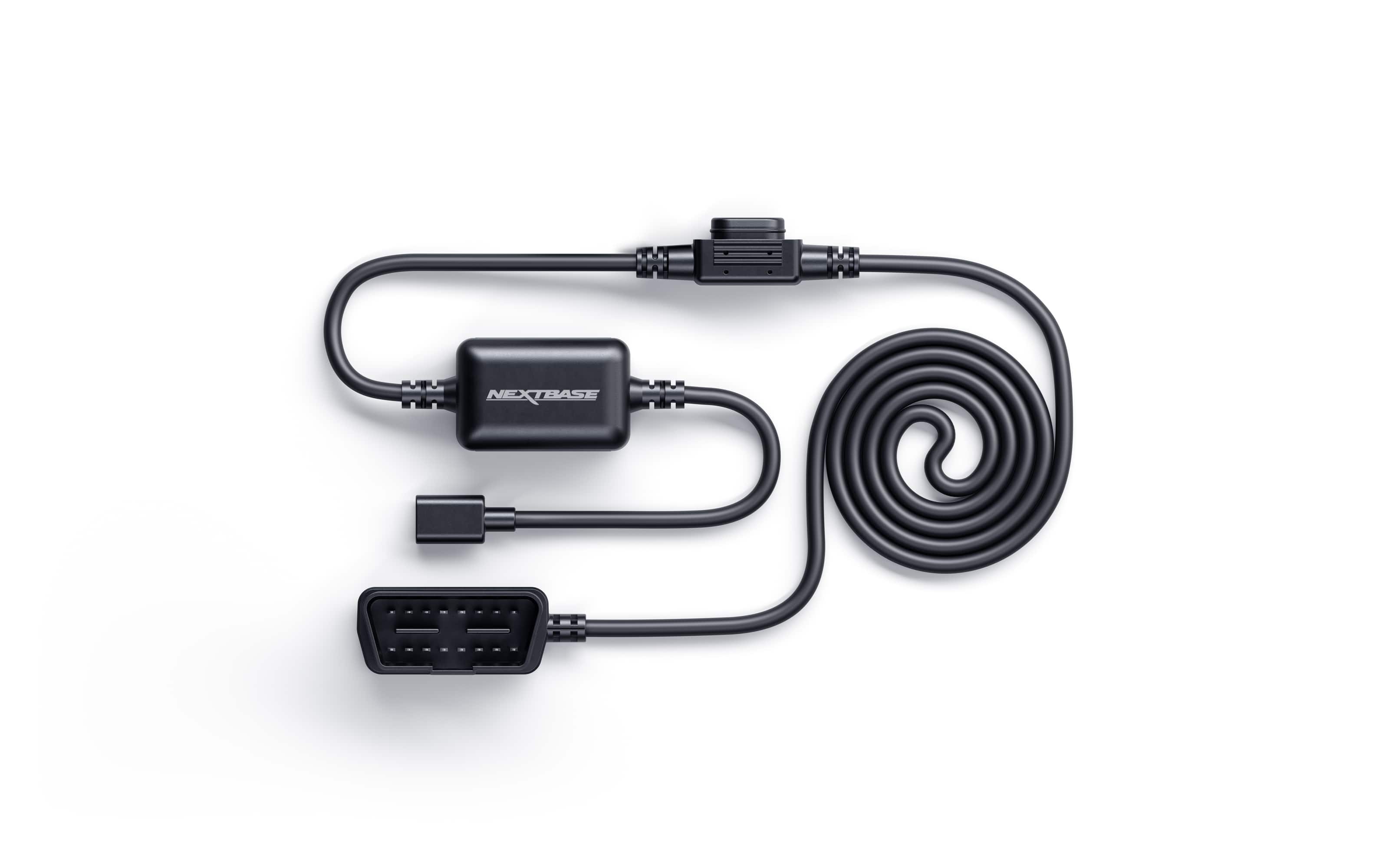 Front. Nextbase - Piqo Dash Cam OBD Power Cable (Piqo 1K, Piqo 2K) - Black.