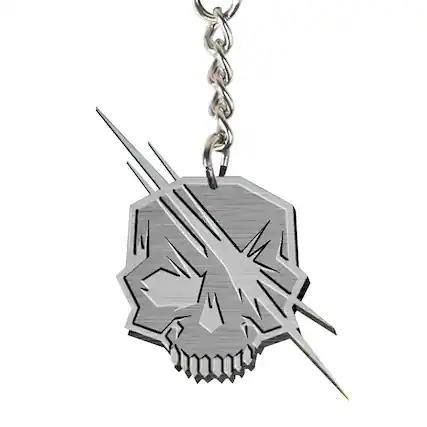 Front. Gaya Entertainment - Battleborn "Rogues" Logo Metal Keychain - Silver.