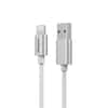 Front. Energizer - Energizer Ultimate Braided USB Cable, Lightning to USB, 4 Ft Durable Cord, Aluminum Alloy Shell - White.
