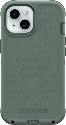 Front. OtterBox - OtterBox Defender Pro Series Case with MagSafe - iPhone 15/14/13 - Green - Green.