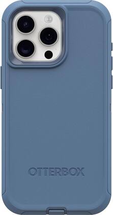 OtterBox - Defender Series Hard Shell For Apple iPhone 15 Pro Max - Baby Blue Jeans (Blue)