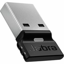 Jabra - LINK 390a Bluetooth 5.3 Bluetooth Adapter for Bluetooth Headset, Desktop Computer - USB Type A - Black