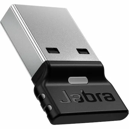 Front. Jabra - Jabra LINK 390a Bluetooth 5.3 Bluetooth Adapter for Bluetooth Headset, Desktop Computer - USB Type A - Black.