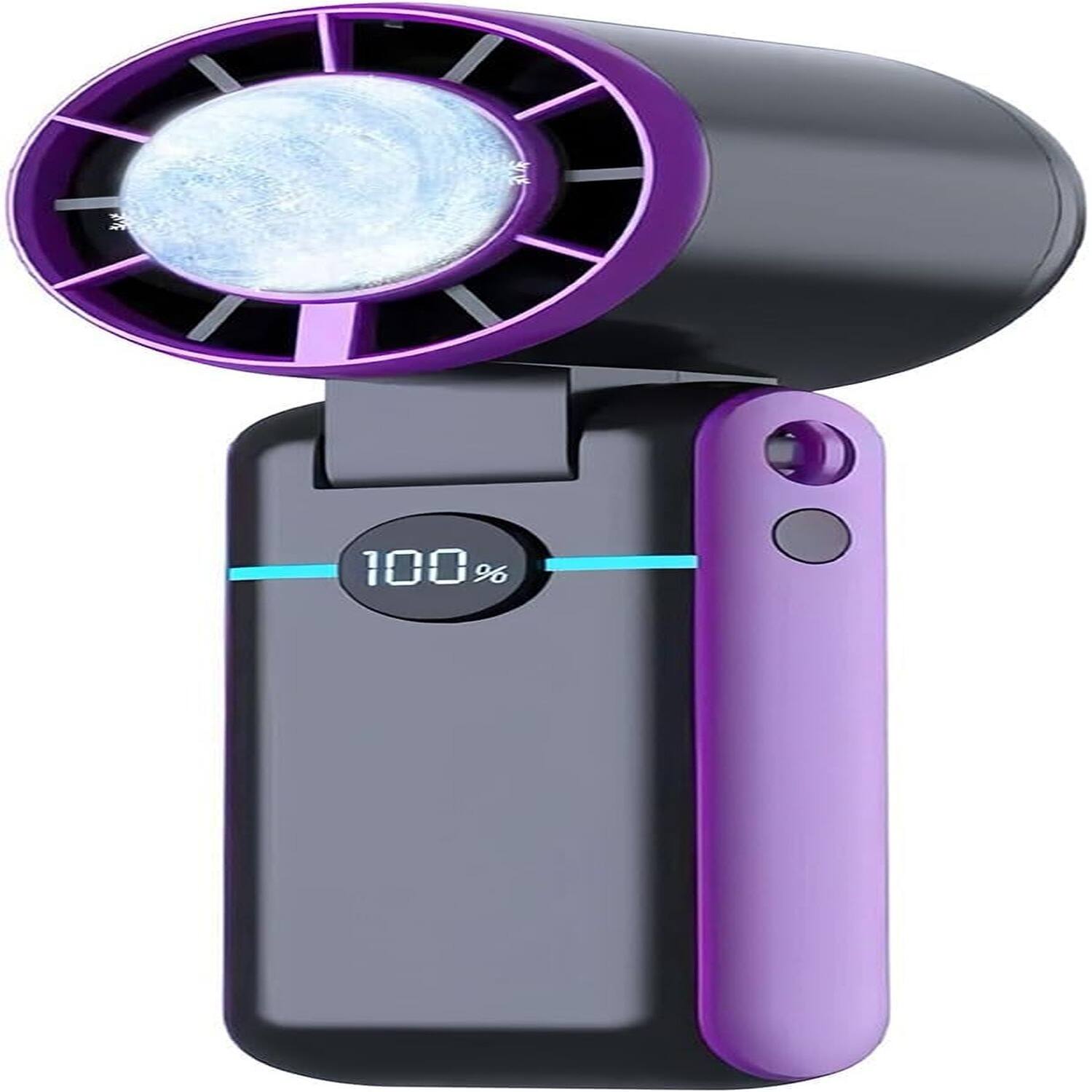 Front. PARKER SLATER - Rechargeable Batteries Cooling Fan, Powerful Mini Fan - Black.