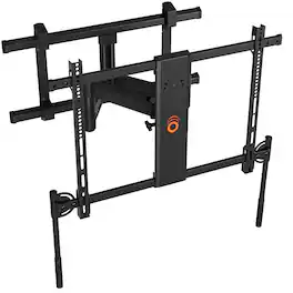 ECHOGEAR - XL TV Wall Mount for Screens Up to 90" - Full Motion TV Bracket w/Handles to Extend, Swivel, Tilt - for QLED & OLED TVs - Black