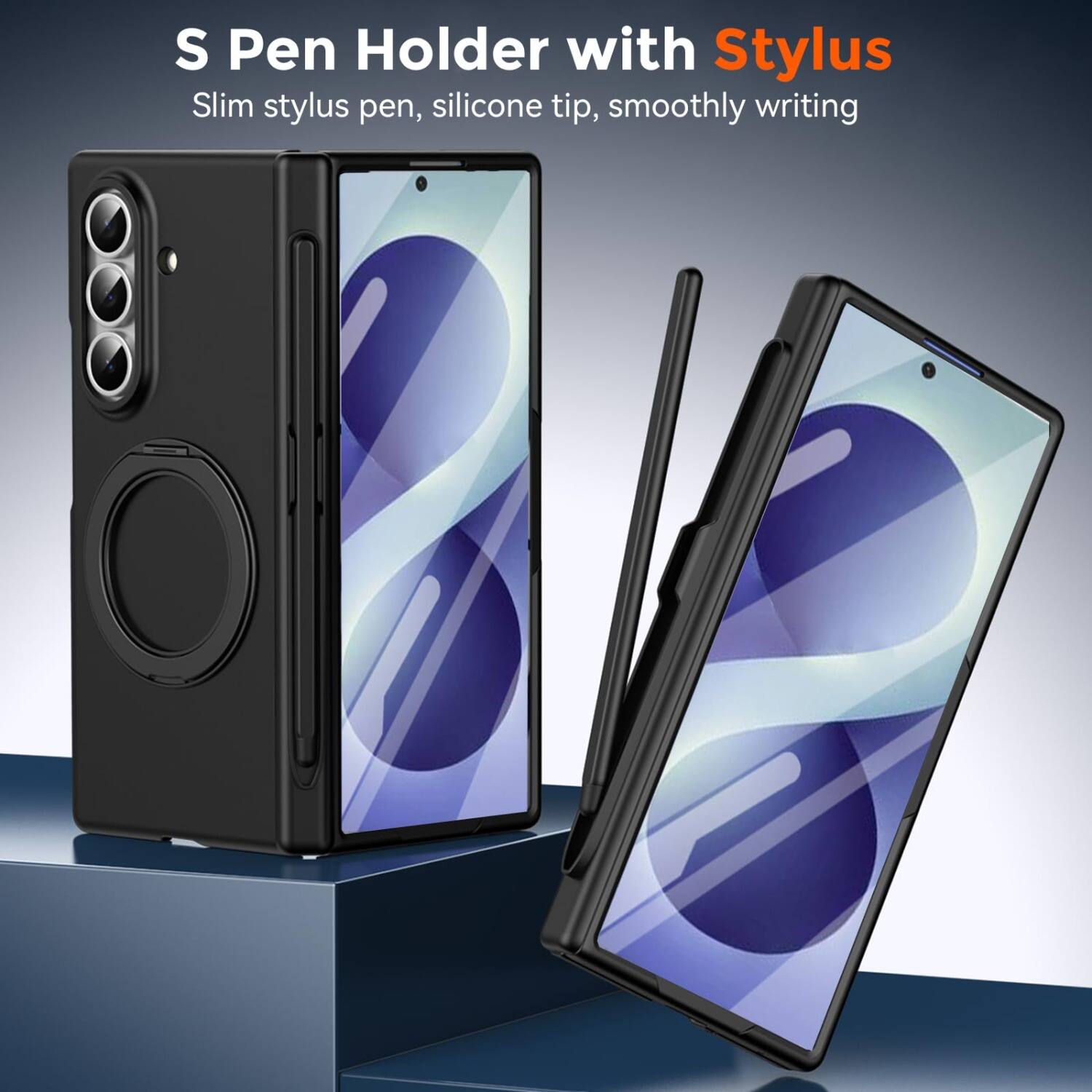 S Pen Holder with Stylus  
Slim stylus pen, silicone tip, smoothly writing