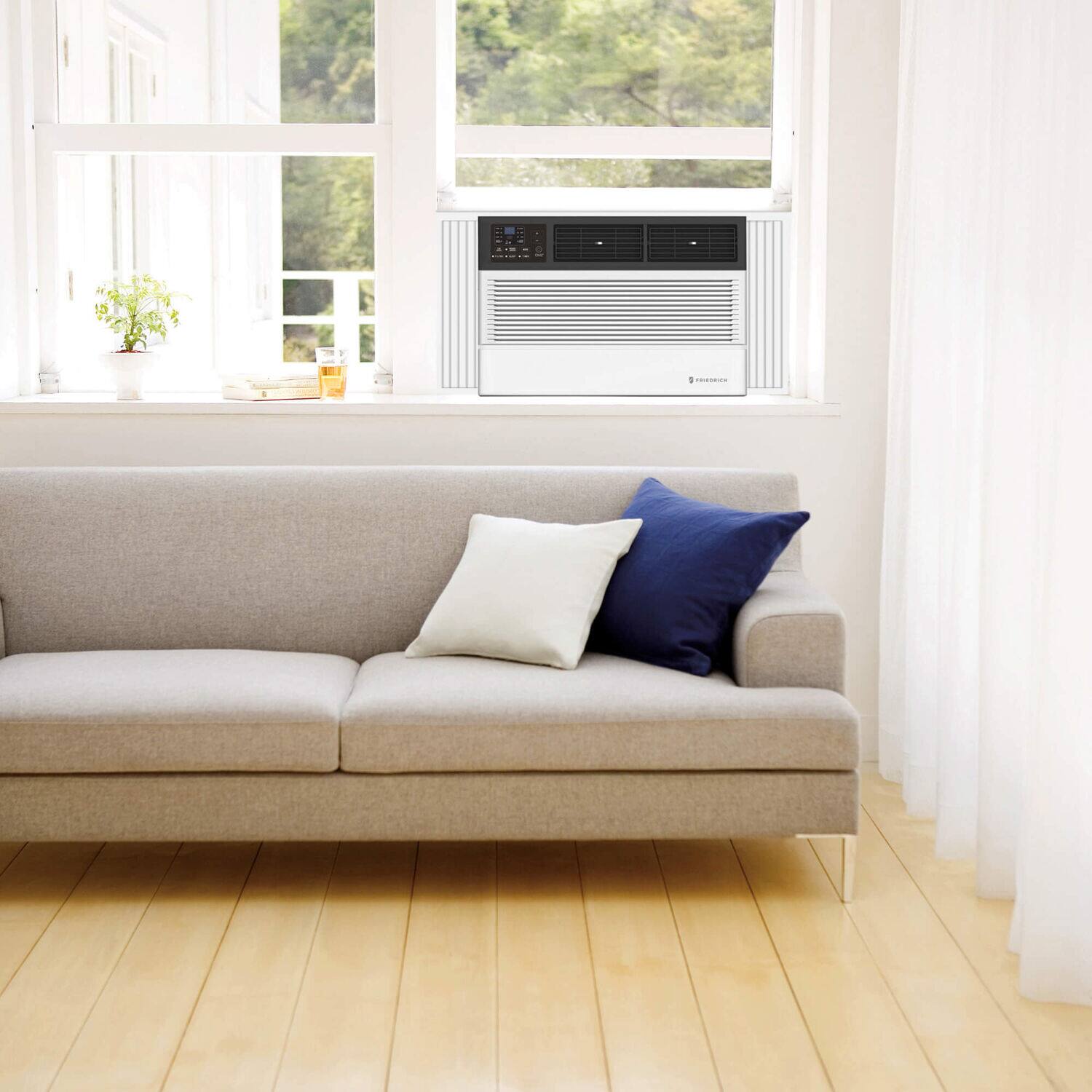 Alt View 23. Friedrich - Chill Premier 8,000 BTU Window Air Conditioner with Remote Control Wi-Fi Enabled - White.