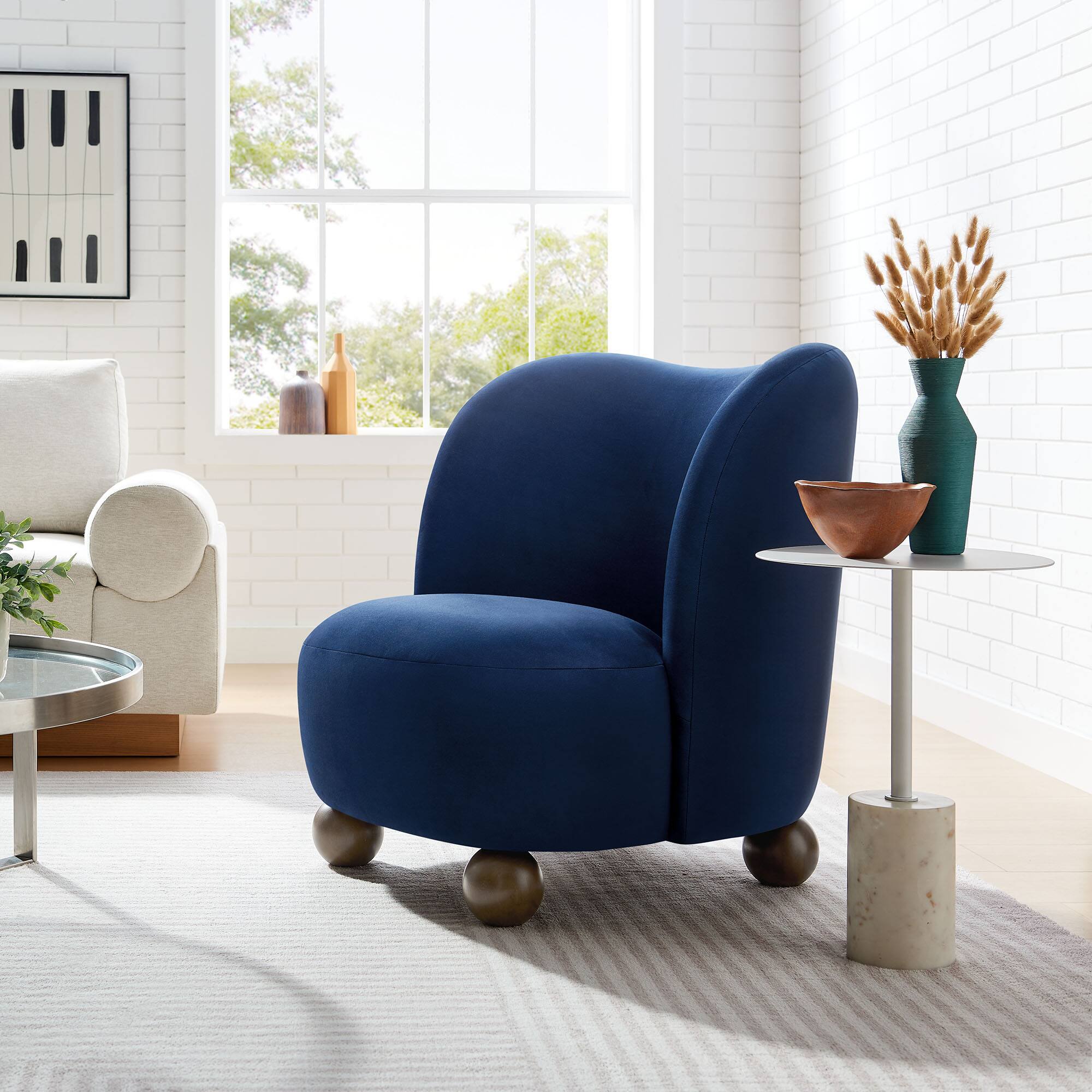 Blue Living Room Accent Chairs