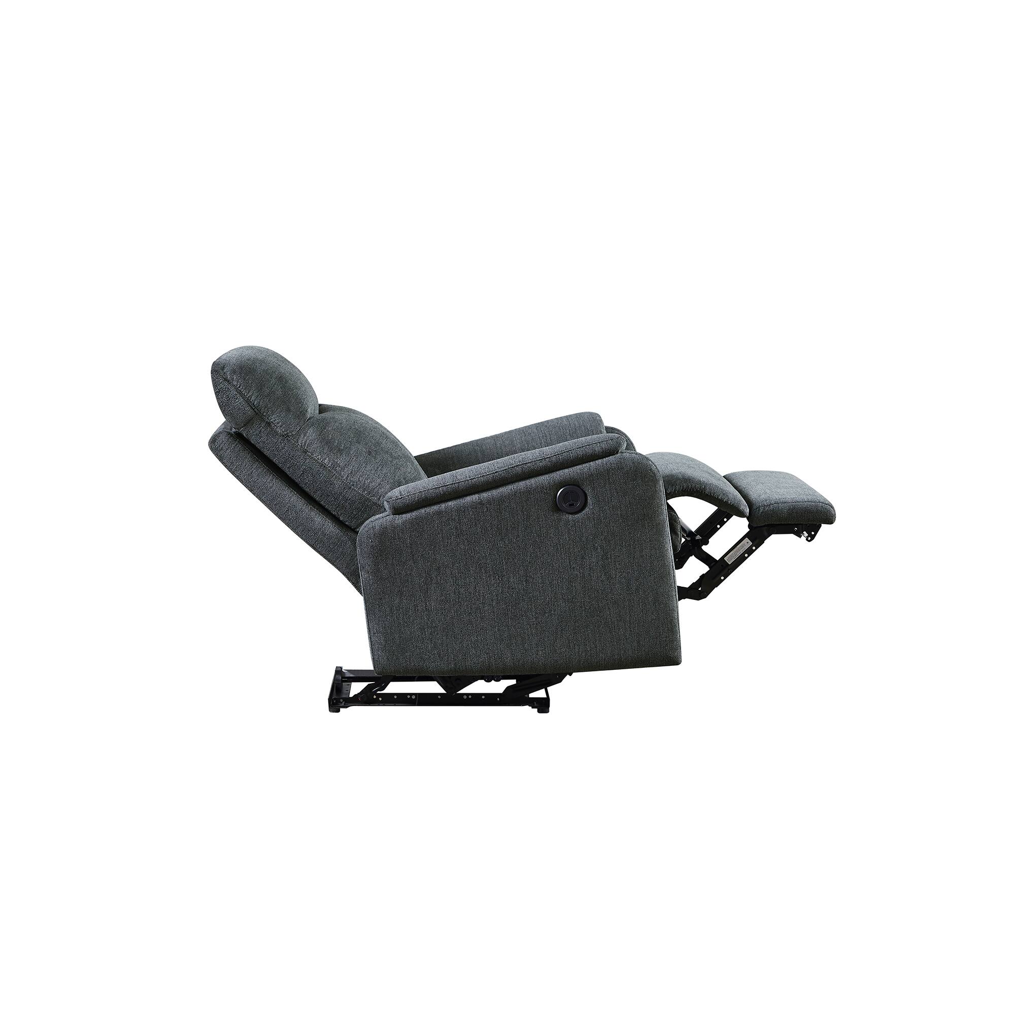 Alt View 4. TinyHomie - Hot selling For 10 Years Recliner Chair With Power function easy control big stocks Recliner Single Chair - Gray.