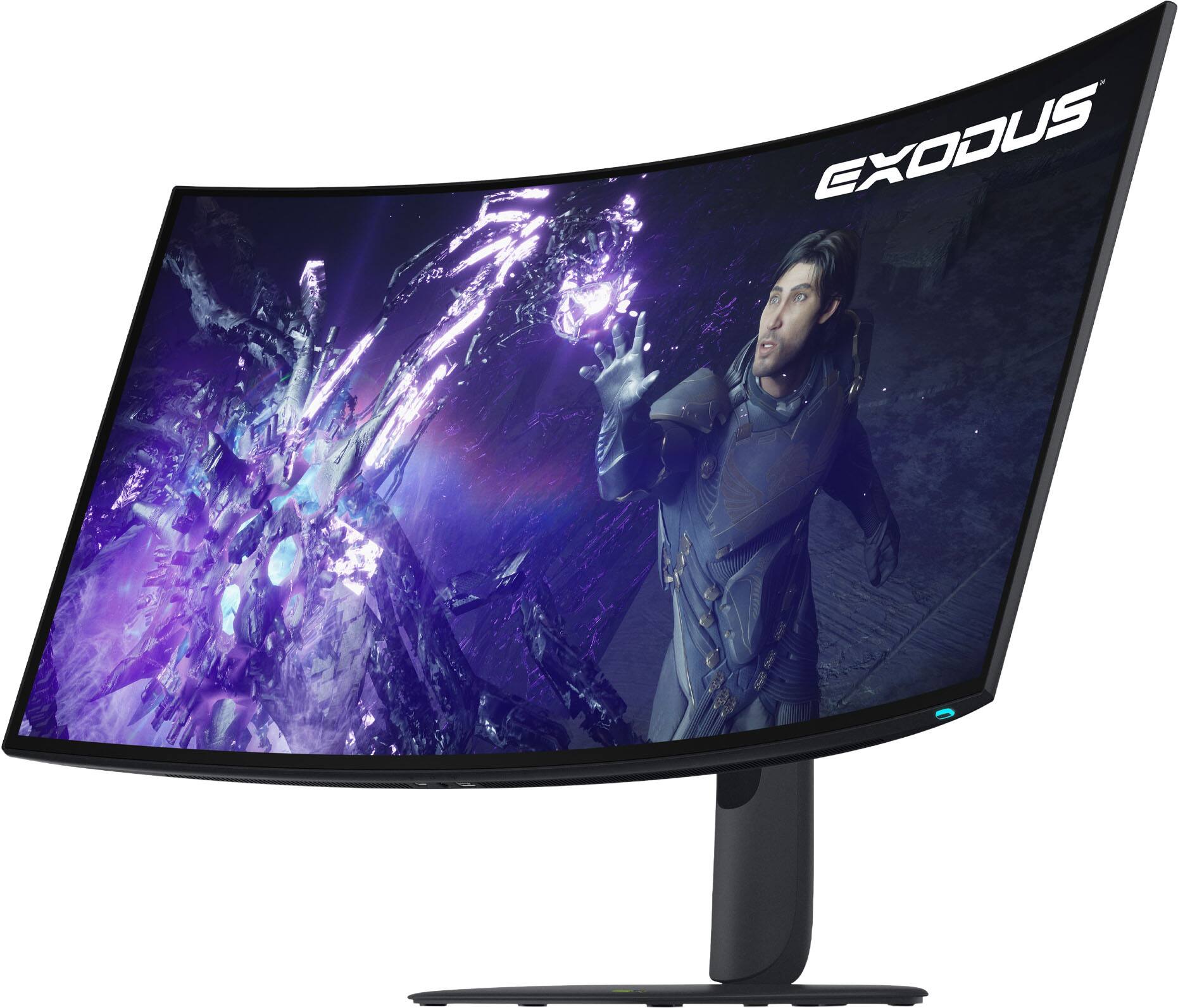 Alt View 10. Alienware - 39" 5K OLED 330Hz 0.03ms FreeSync Premium Pro and G-SYNC Compatible Curved Gaming Monitor with HDR (HDMI, DisplayPort) - Black.