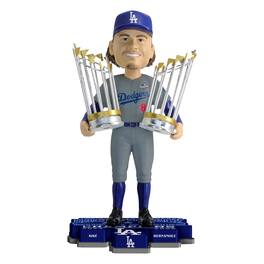 FOCO - Enrique Hern-ndez Los Angeles Dodgers Back-to-Back World Series Champions 8" Bobblehead - Multicolor