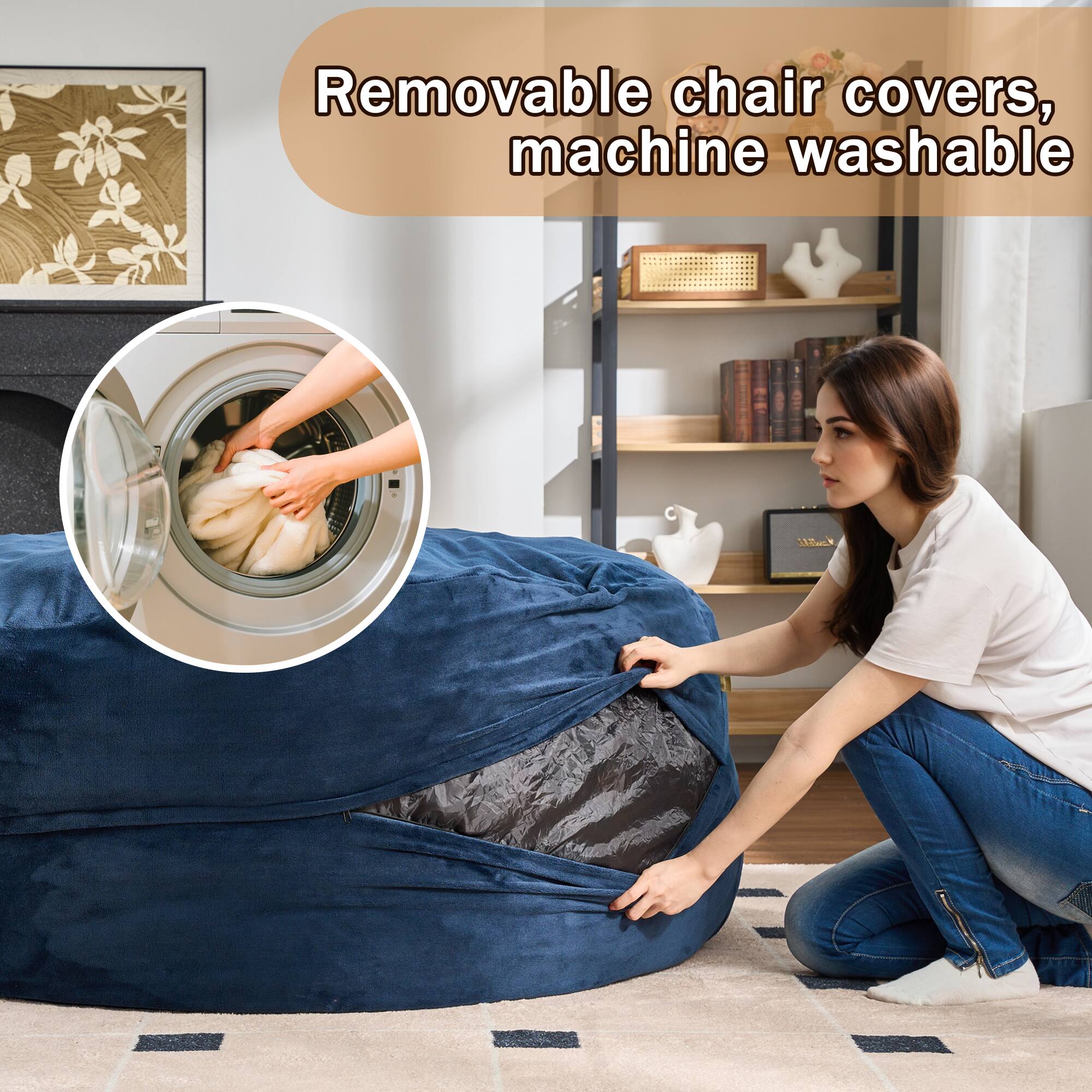 Removable chair covers, machine washable