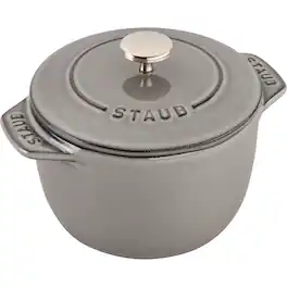 Staub - Cast Iron 0.75-qt Petite French Oven - Graphite Grey