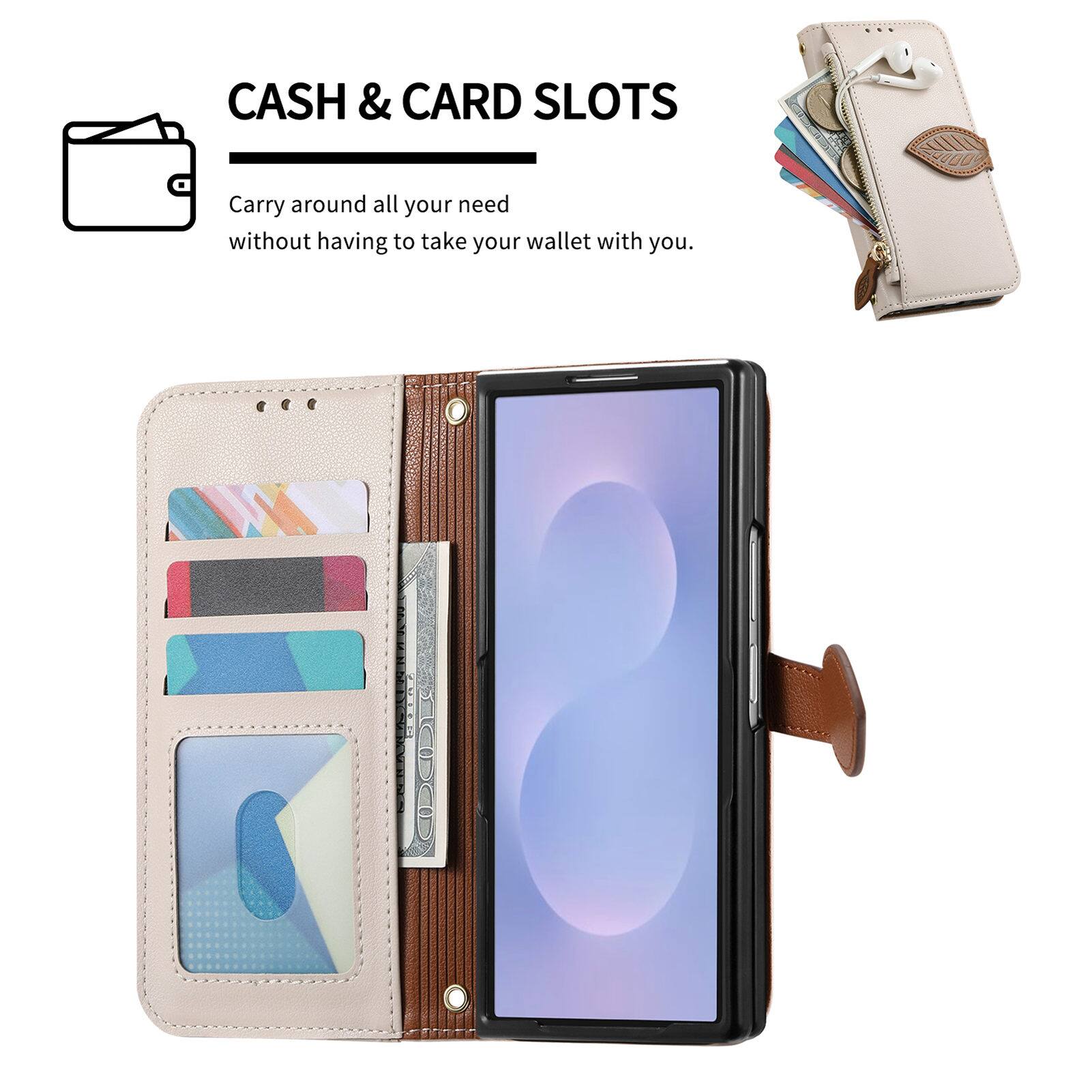 CASH & CARD SLOTS  
Carry around all your need without having to take your wallet with you.